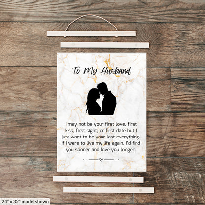 To My Husband Canvas