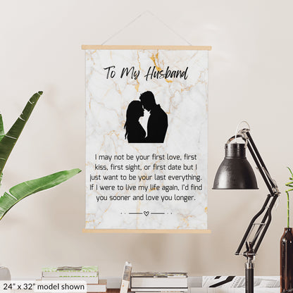 To My Husband Canvas